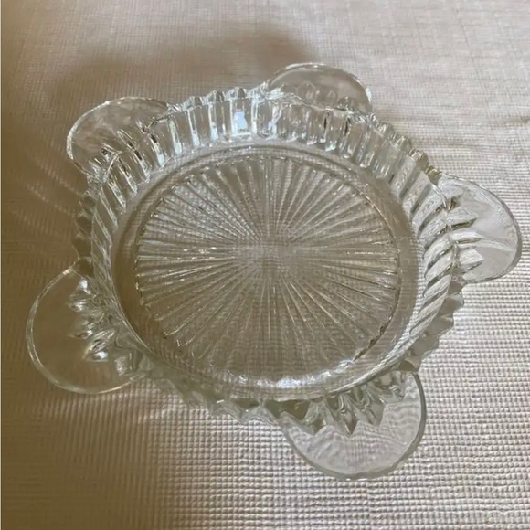 Accents Queen Mary Clear Pressedpat Gls Depression Glass Ashtray